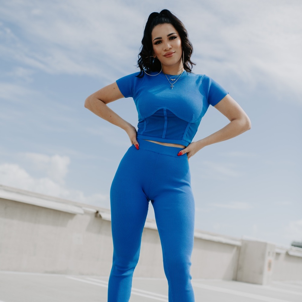 Boss Up 2-Piece Set- Blue